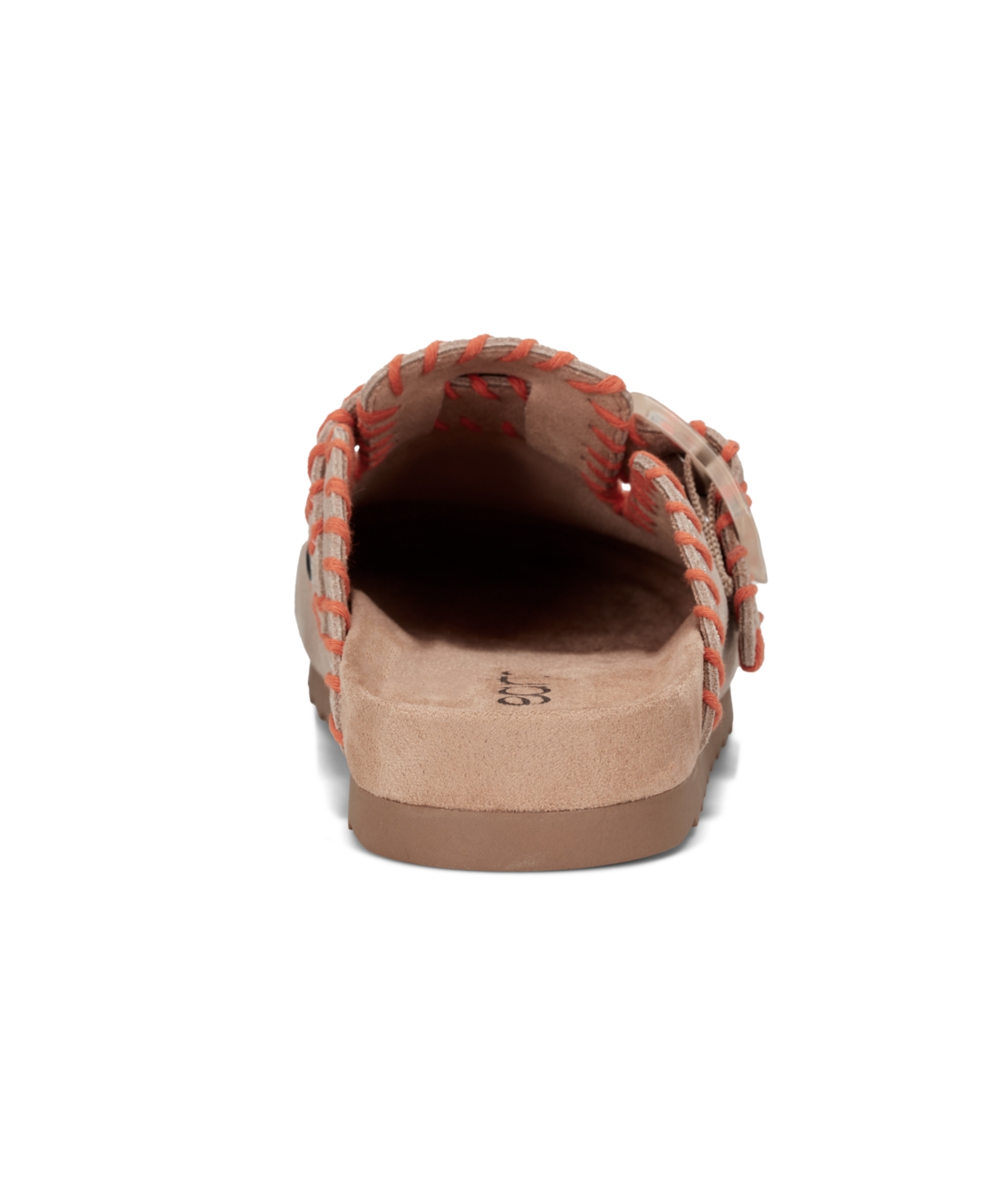 Shop Earth Women's Gena Stitched Flat Clogs In Taupe Suede