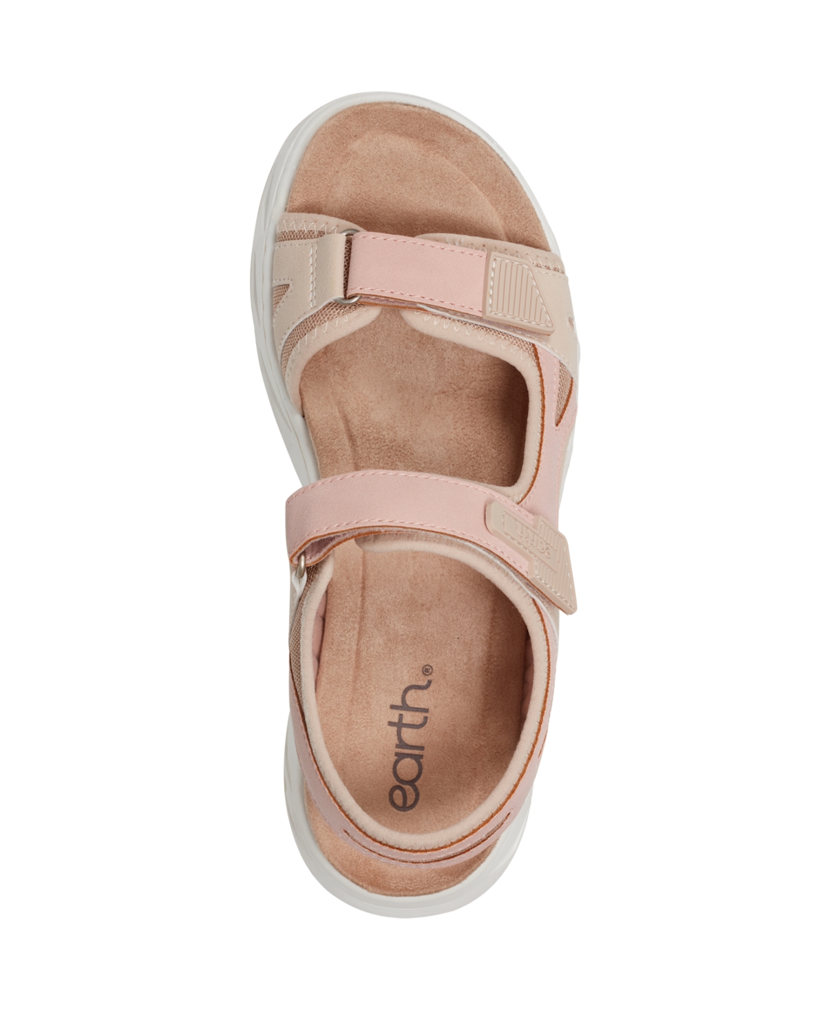 EARTH WOMEN'S VENNY BANDED SPORTY FLAT SANDALS 