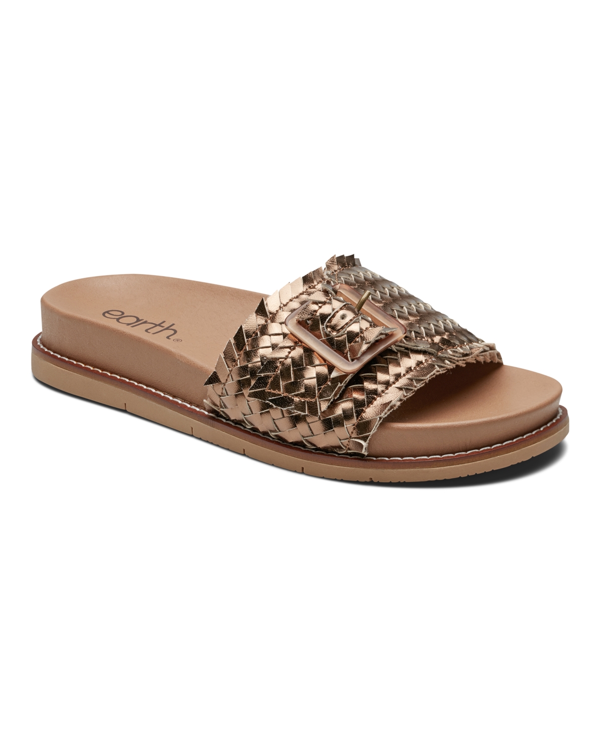 EARTH WOMEN'S FONTANE WOVEN FLAT SANDALS 