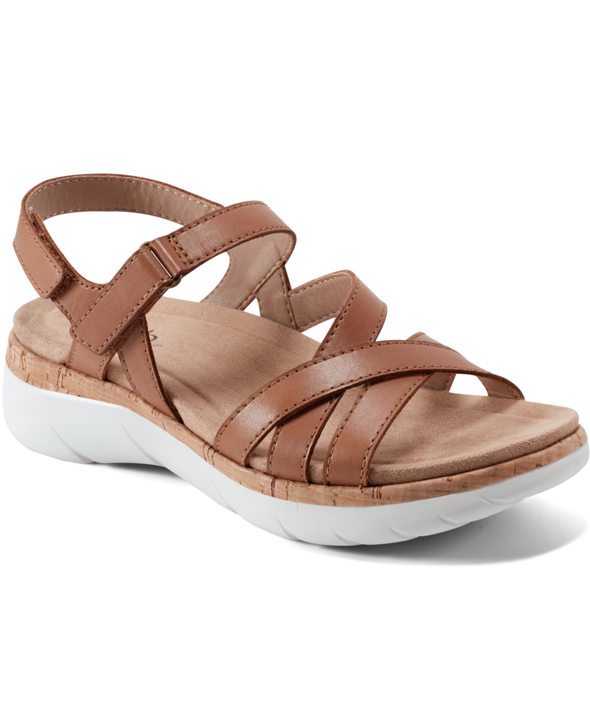 EARTH WOMEN'S ROSIE STRAPPY SLINGBACK FLAT SANDALS 
