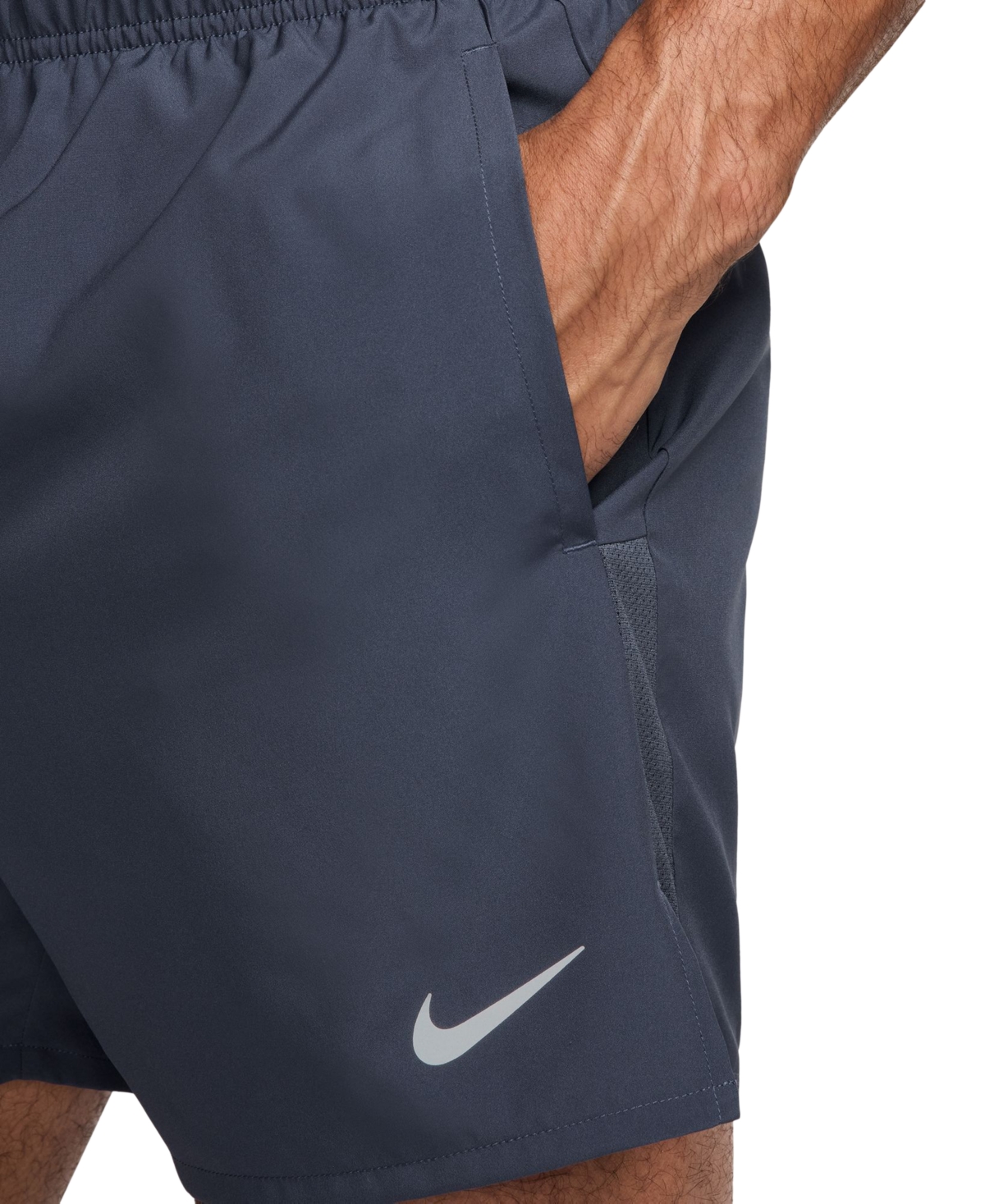 Nike Challenger Men's Dri-fit Brief-lined 5" Running Shorts In Blue