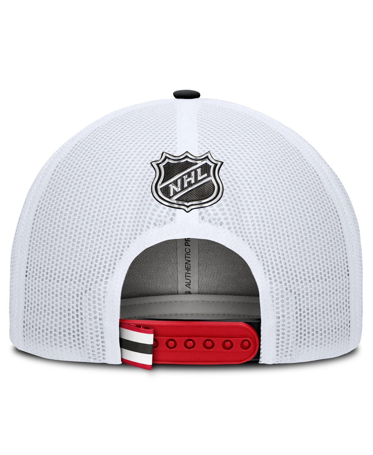 Fanatics Men's Red/white New Jersey Devils Authentic Pro Rink Trucker Hat In Red,white