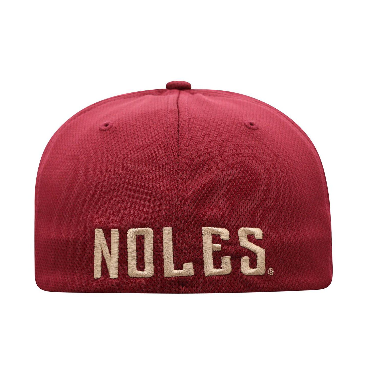 Мужской головной убор Top of the World Garnet Florida State Seminoles Reflex 2.0 Flex Fit Hat — фото 2
