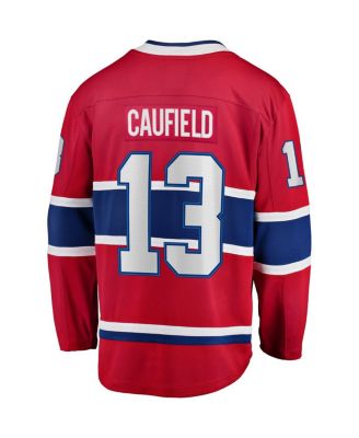 Men's Cole Caufield Red Montreal Canadiens Home Premier Breakaway Player Jersey