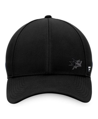 Women's Black San Jose Sharks Authentic Pro Road Structured Adjustable Hat