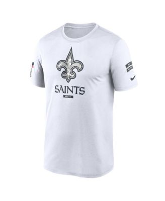 Men's White New Orleans Saints 2024 Salute To Service Legend Performance T-Shirt