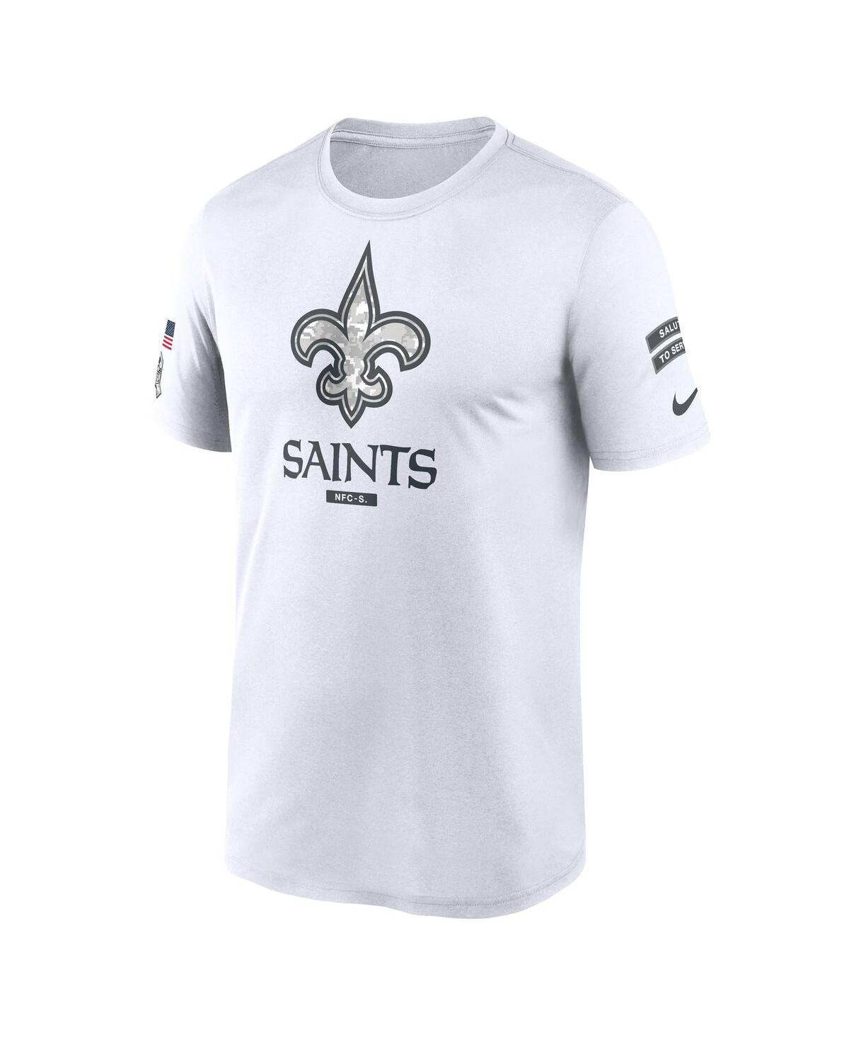 Nike Men's White New Orleans Saints 2024 Salute To Service Legend Performance T-shirt In White