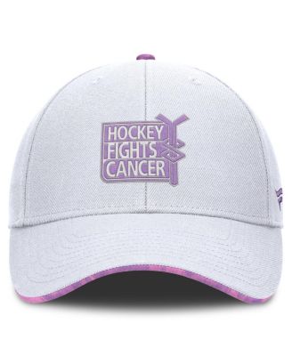 Men's White NHL Authentic Pro Hockey Fights Cancer Adjustable Hat