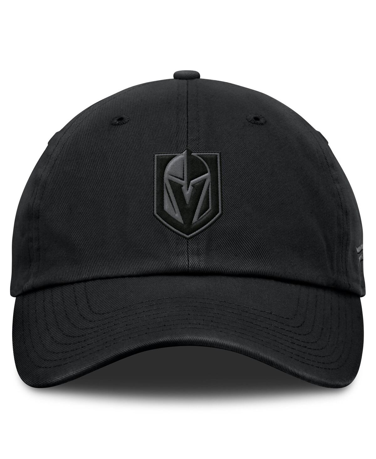 Fanatics Men's Black Vegas Golden Knights Authentic Pro Road Adjustable Hat In Black