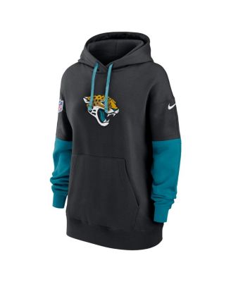 Women's Black Jacksonville Jaguars 2024 Sideline Essential Fleece Pullover Hoodie