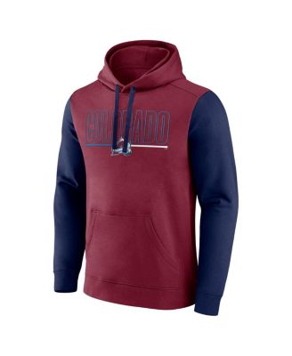 Men's Burgundy Colorado Avalanche Deliver Fleece Pullover Hoodie