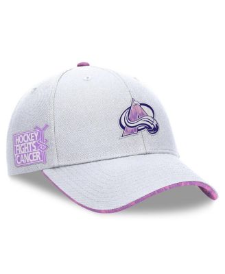 Fanatics - Men's White Colorado Avalanche Authentic Pro Hockey Fights Cancer Adjustable Hat