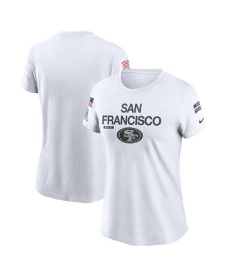 Nike - Women's White San Francisco 49ers 2024 Salute To Service Legend Performance T-Shirt