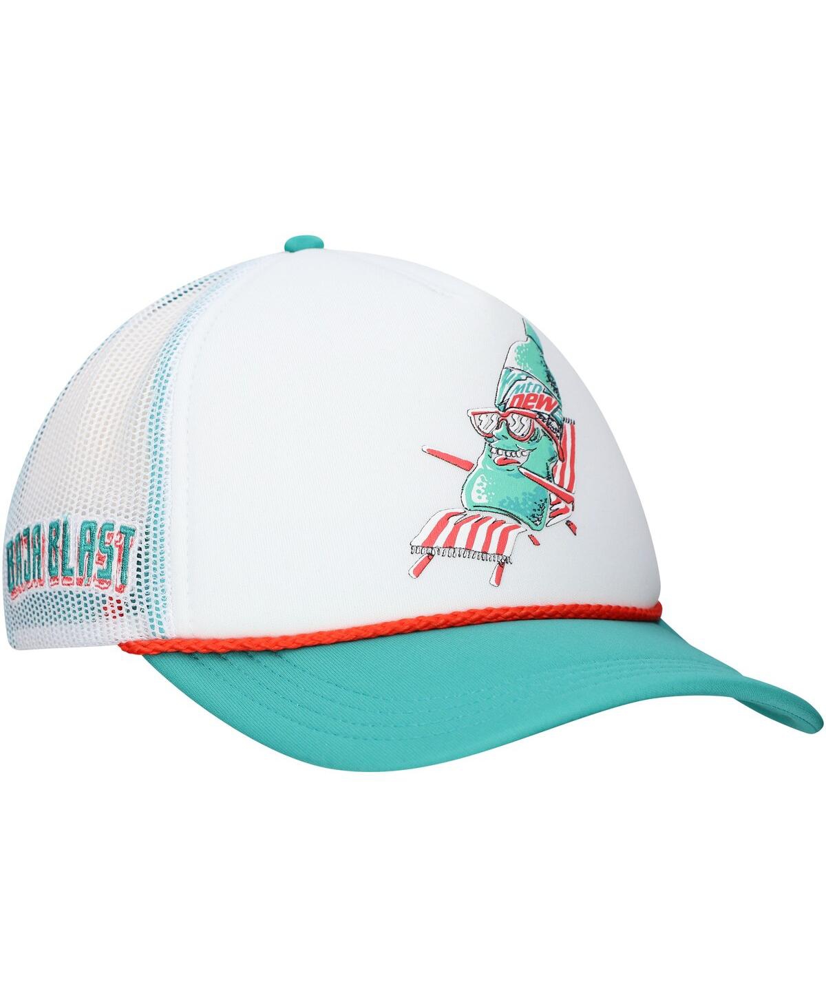 Men's White Mountain Dew Baja Blast or Bust Foam Adjustable Trucker Hat - White