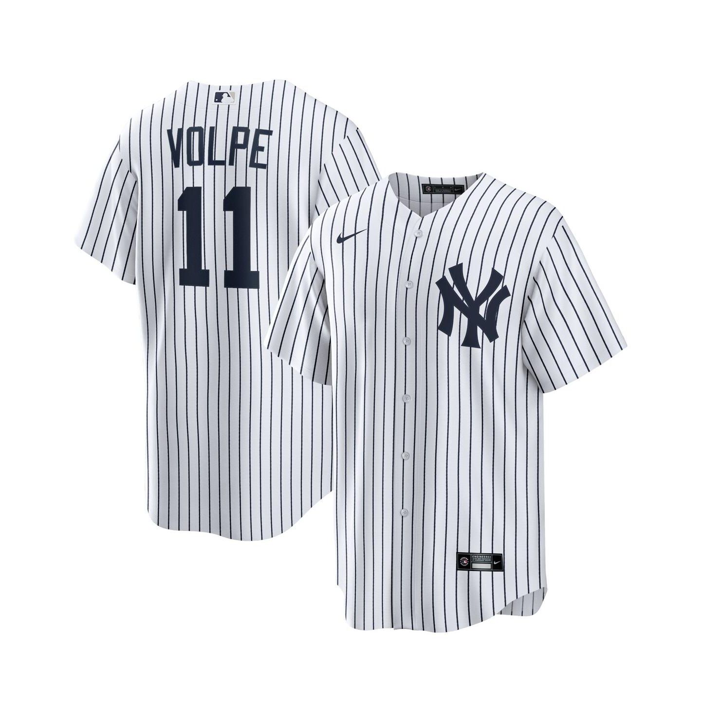 Мужской топ Nike Anthony Volpe White New York Yankees Home Replica Player Jersey — фото 1
