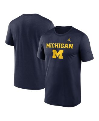 Jordan - Men's Navy Michigan Wolverines Lockup Legend Performance T-Shirt