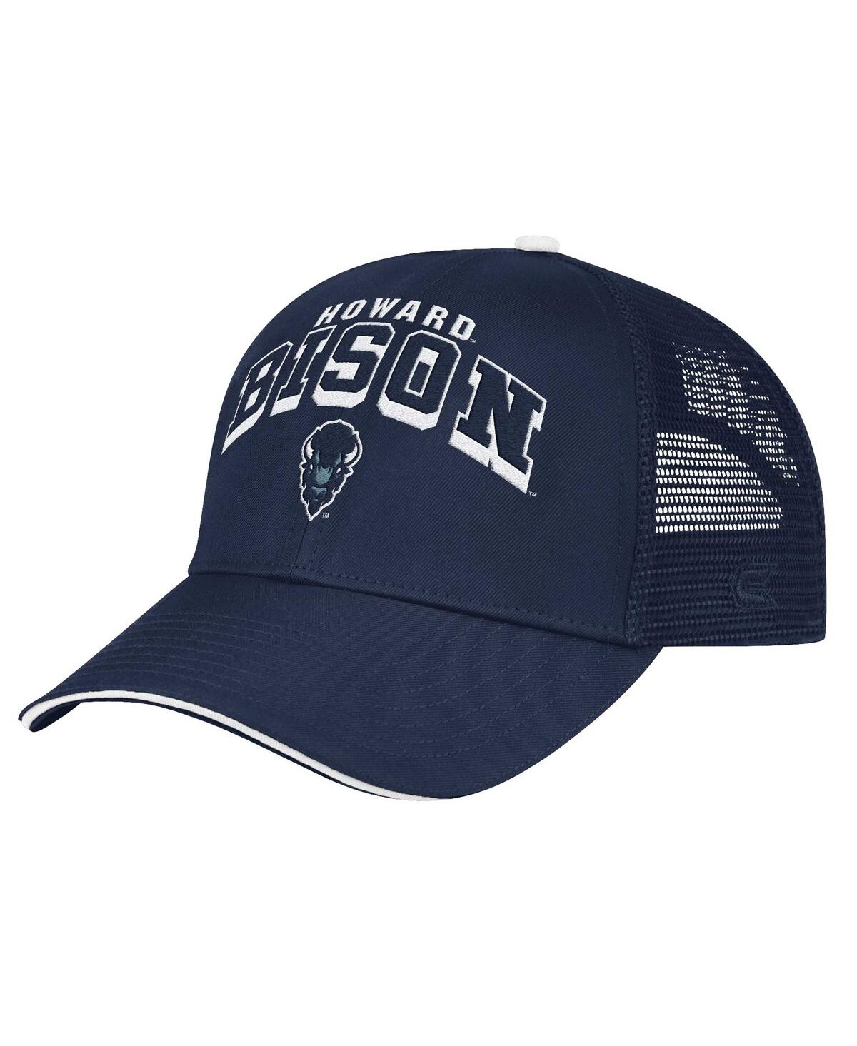 Colosseum Men's Navy Howard Bison Wyatt Primary Team Trucker Adjustable Hat In Navy