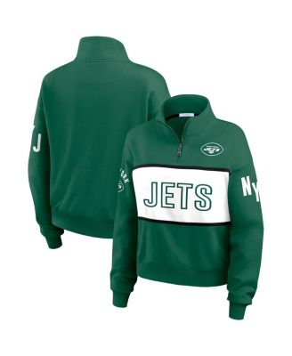WEAR by Erin Andrews - Women's  Green New York Jets Quarter-Zip Jacket