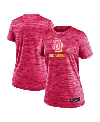 Nike - Women's  Pink San Diego Padres Authentic Collection City Connect Velocity Performance T-Shirt
