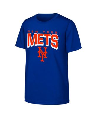 Outerstuff - Big Boys and Girls Royal New York Mets On The Block T-Shirt