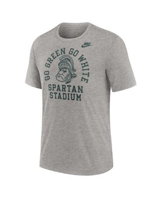 Men's Heather Gray Michigan State Spartans Legacy Local Tri-Blend T-Shirt