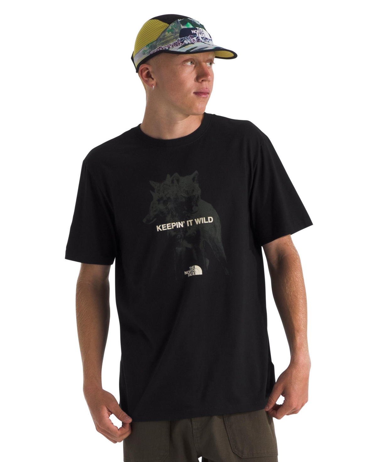 THE NORTH FACE MEN'S SHORT SLEEVE ANIMALS WE LOVE WOLF T-SHIRT 