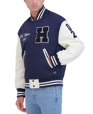 Men's Lightweight Satin Nylon Varsity Jacket