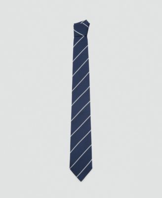 Men's Striped Silk Cotton Tie