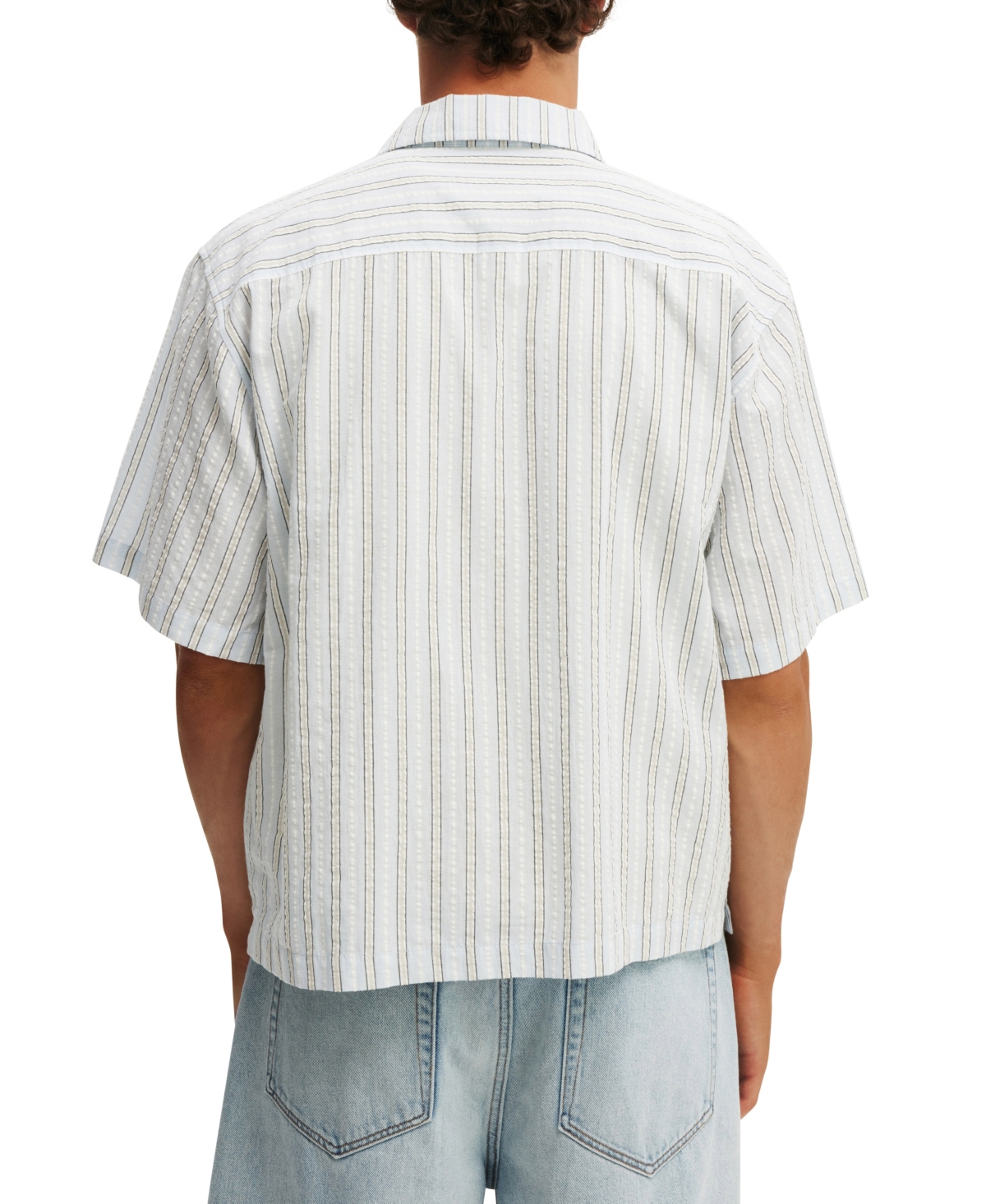 COTTON ON MEN'S VENTURA SHORT SLEEVE SHIRT 