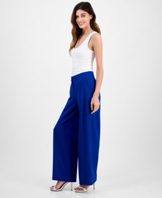 Women's Mid-Rise Wide-Leg Pants