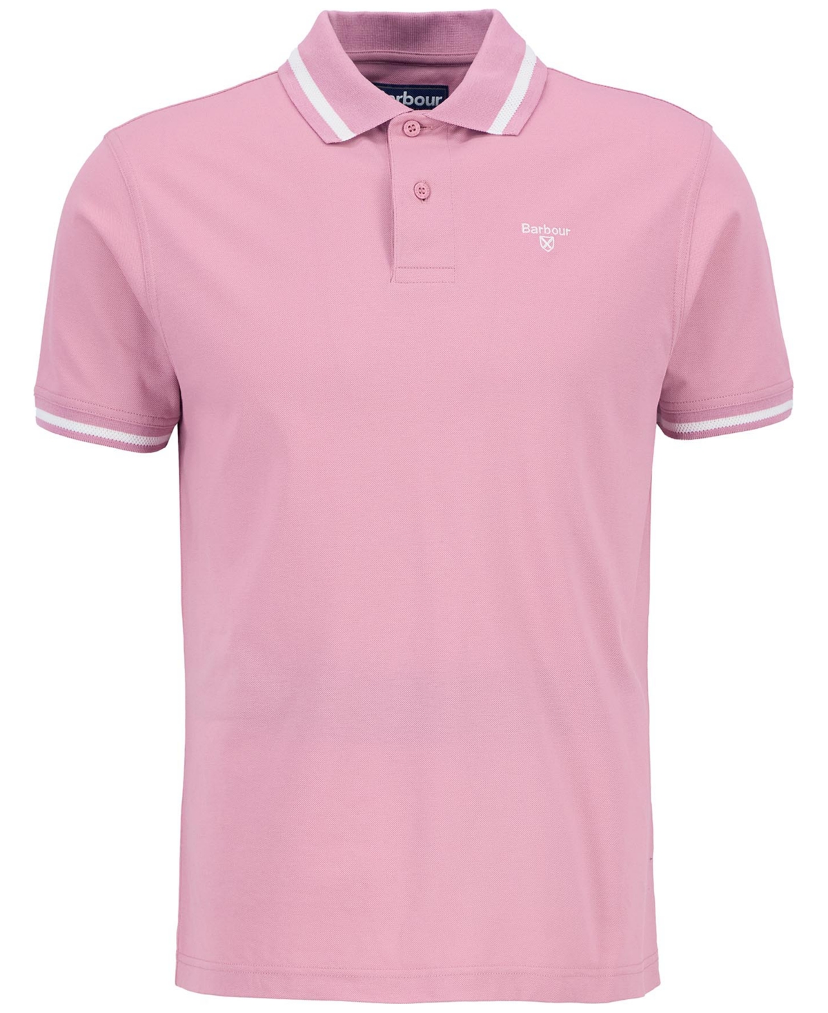 Barbour Ferrybridge Lightweight Tailored Fit Polo Shirt In True Pink