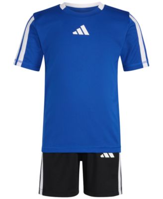 Toddler & Little Boys Short-Sleeve Soccer T-Shirt & Shorts, 2 Piece Set