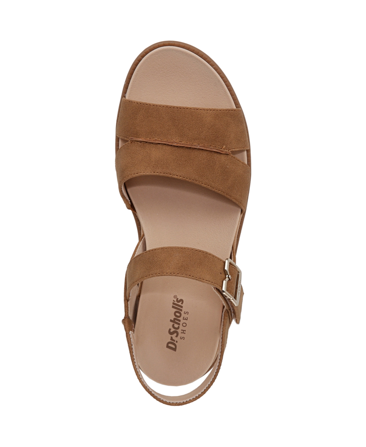 Shop Dr. Scholl's Women's Timeless Fun Open Round Toe Strappy Sandals In Honey Brown Faux Leather