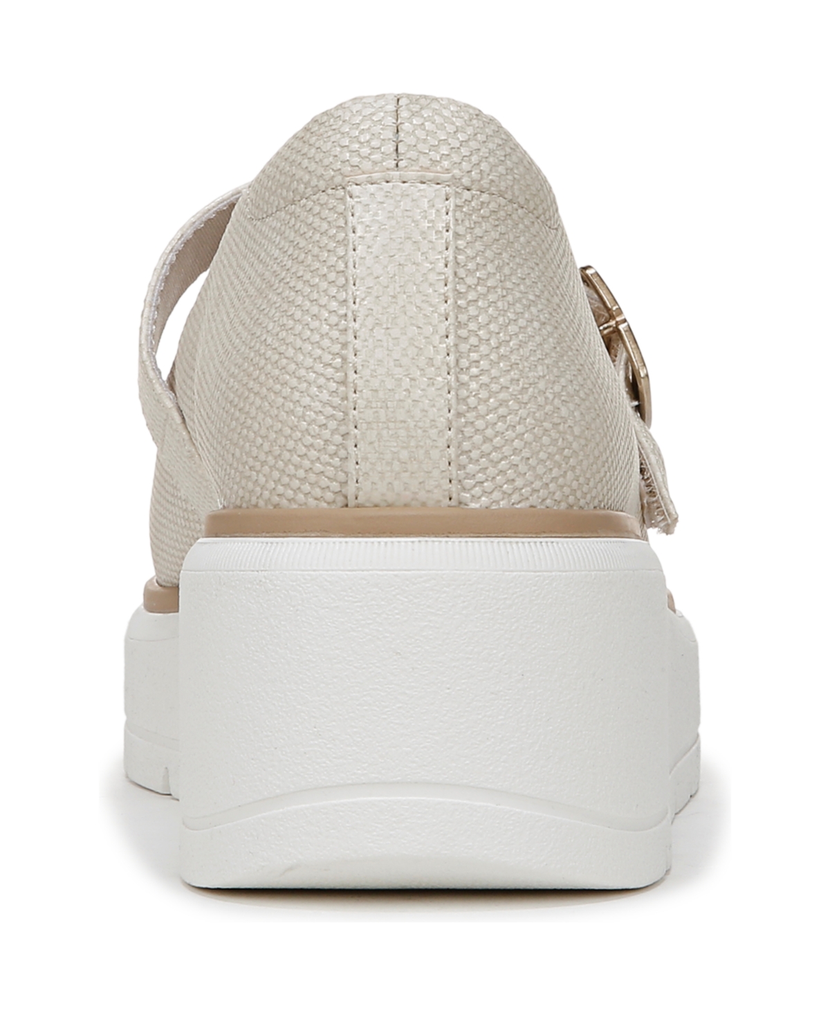 Shop Dr. Scholl's Women's Nice Day Max Mary Jane Platform Loafer In Off White Faux Leather