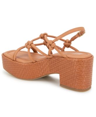 Women's Essa Knots Square Toe Wedge Sandals