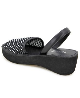 Women's Fine Glass Mesh Wedge Sandals