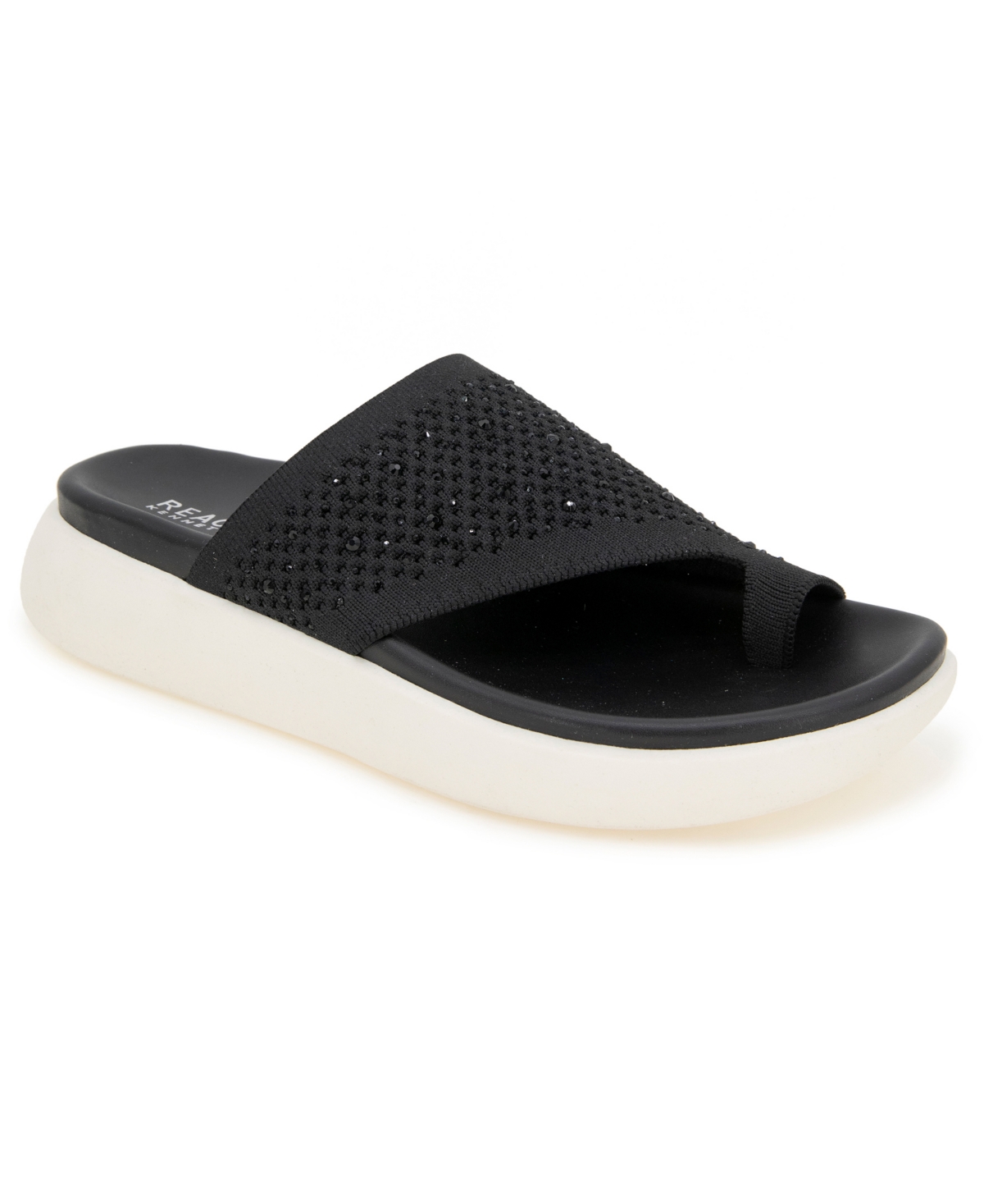 Women's Teffi Knit Round Toe Flat Sandals - Natural Knit