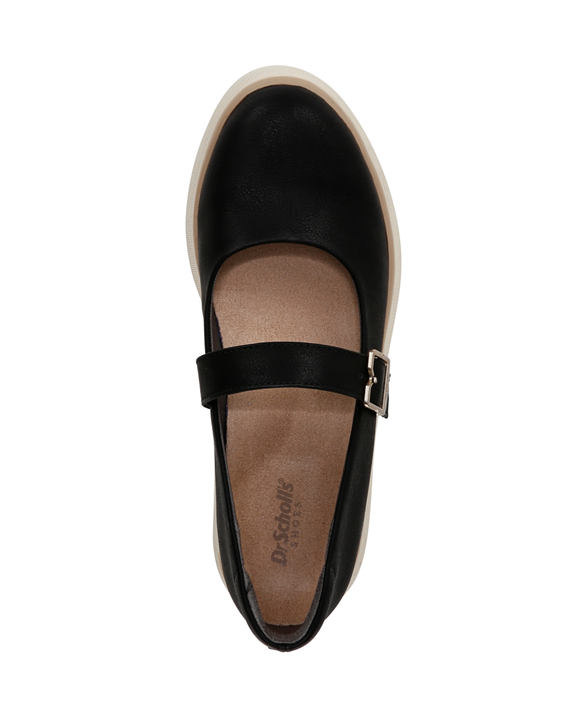 Shop Dr. Scholl's Women's Nice Day Max Mary Jane Platform Loafer In Black Tofu Faux Leather