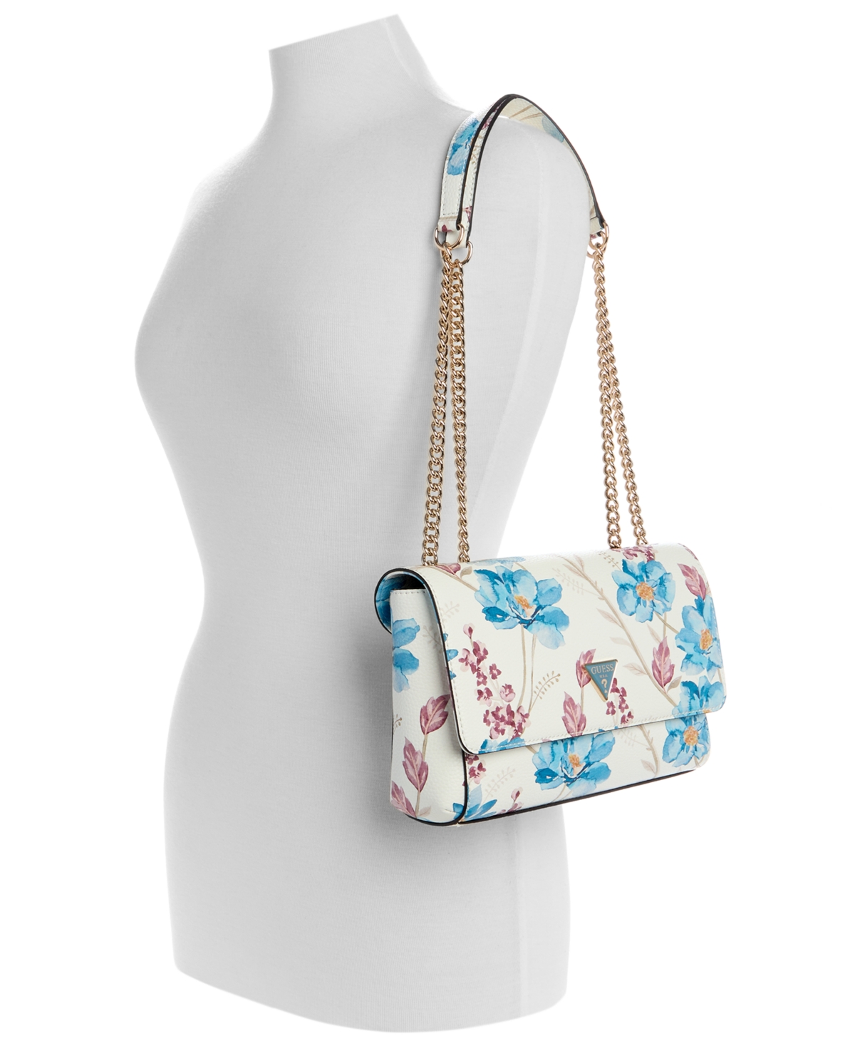 GUESS MICAELA SMALL FLORAL CONVERTIBLE CROSSBODY 