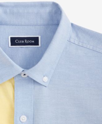 Men's Colorblock Oxford Long-Sleeve Shirt, Exclusively at Macy's