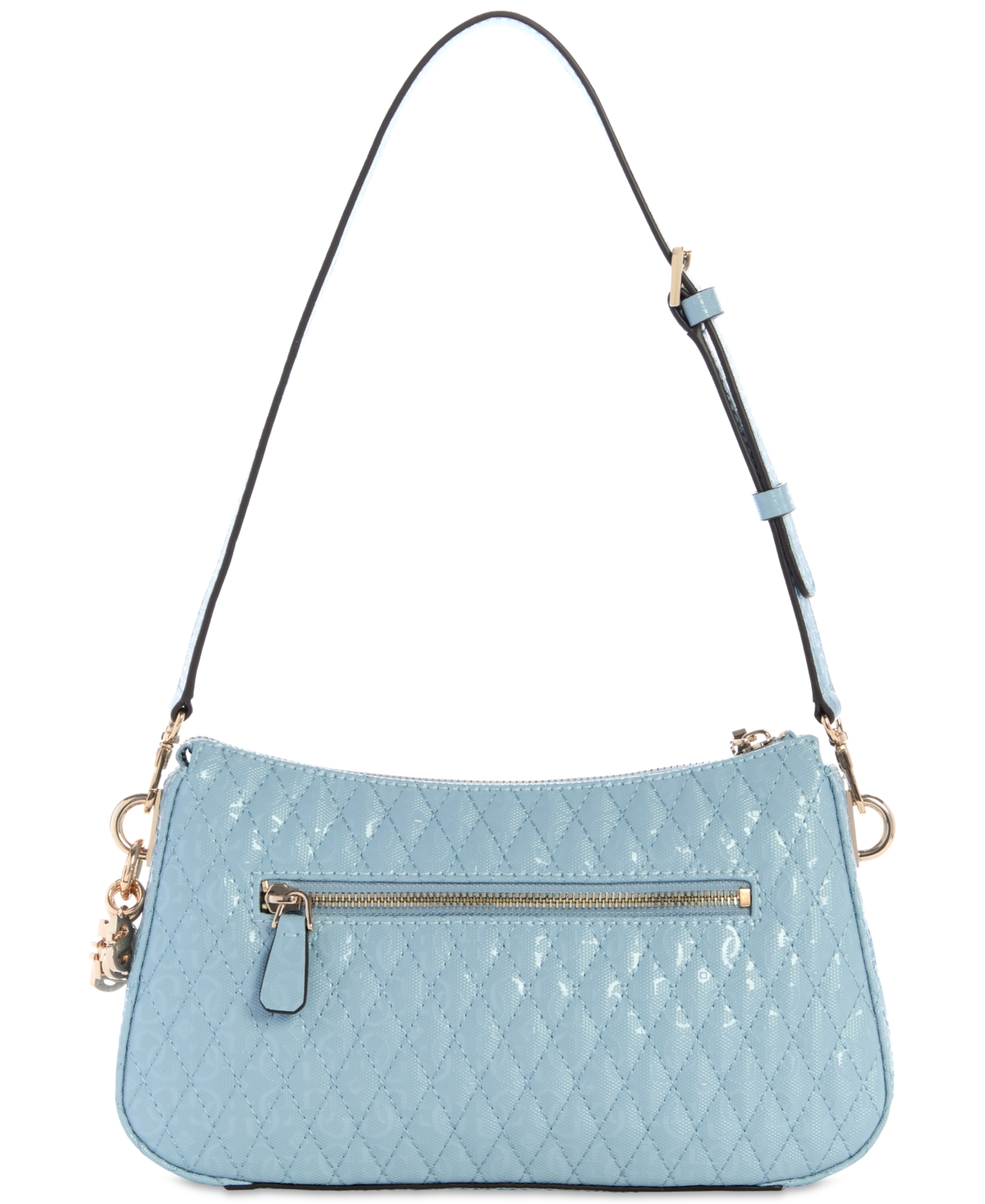 GUESS BETULA TOP ZIP SMALL QUILTED SHOULDER BAG 