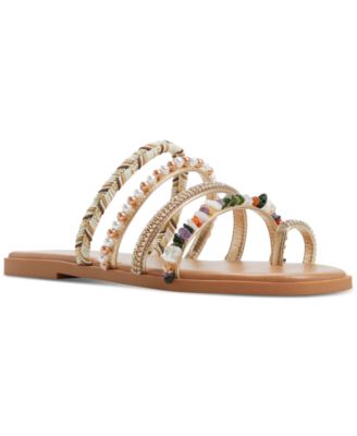 Women's Lindya Embellished Strappy Toe-Loop Flat Sandals