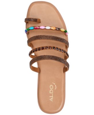 Women's Lindya Embellished Strappy Toe-Loop Flat Sandals
