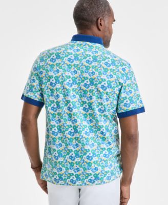 Men's Hale Flower Pique Polo Shirt, Exclusively at Macy's