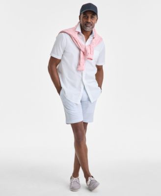 Men's Short Sleeve Button-Down Oxford Shirt, Created for Macy's