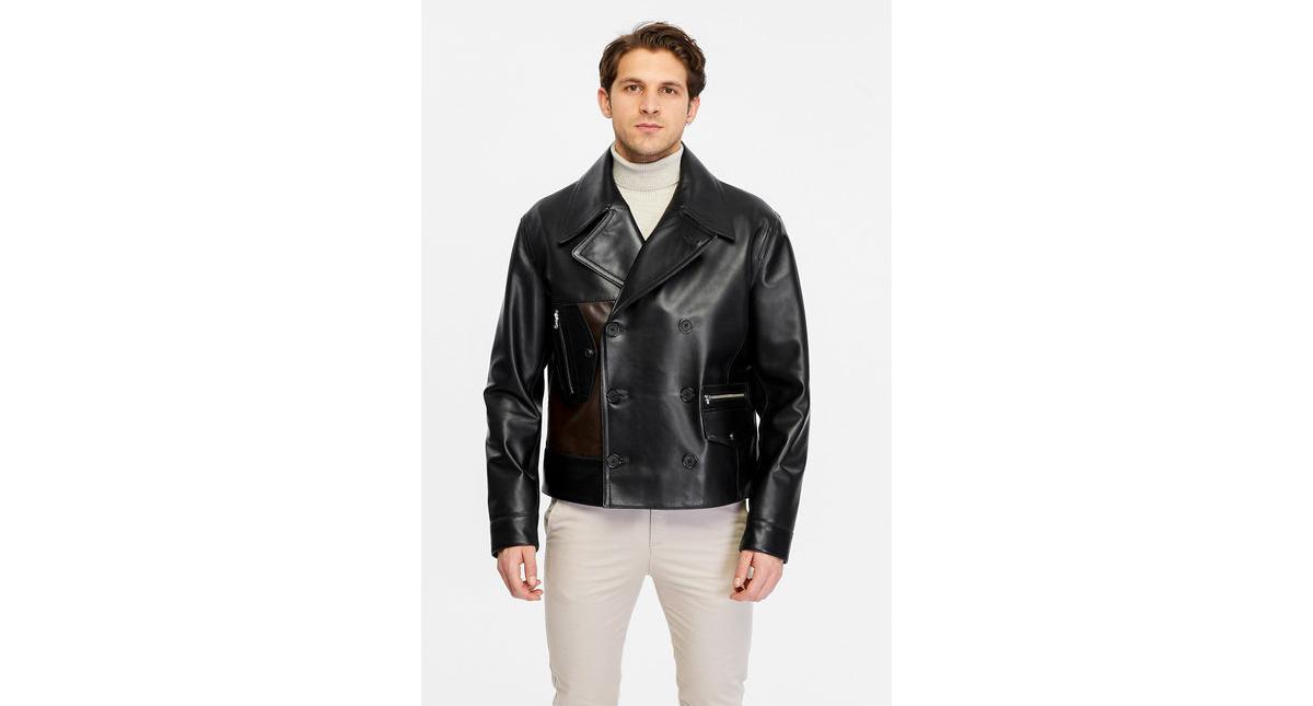 Men's Leather Jacket - Black