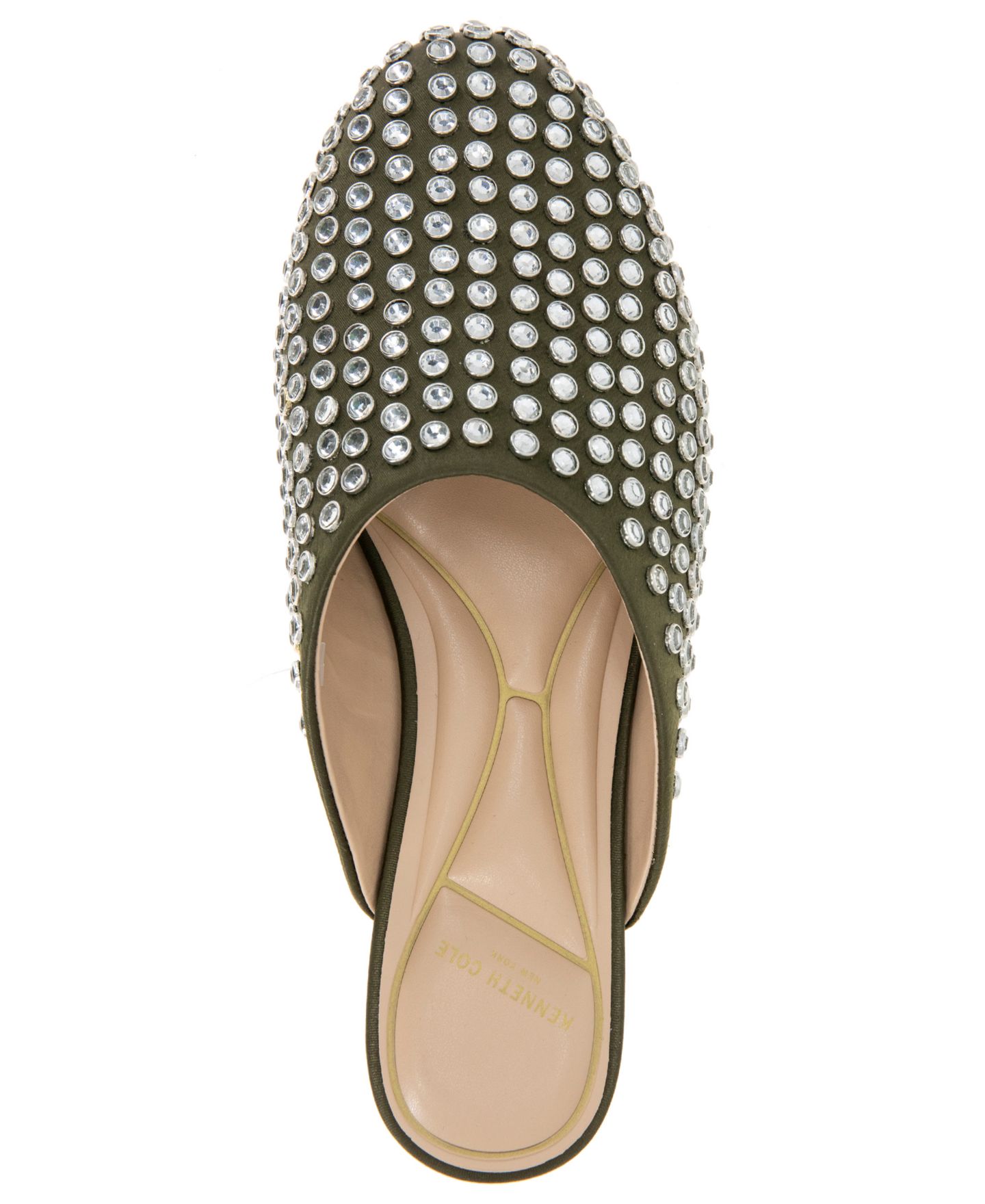 Женские сабо Kenneth Cole New York Almond Toe Saddie Mules, цвет: Оливковый — фото 4