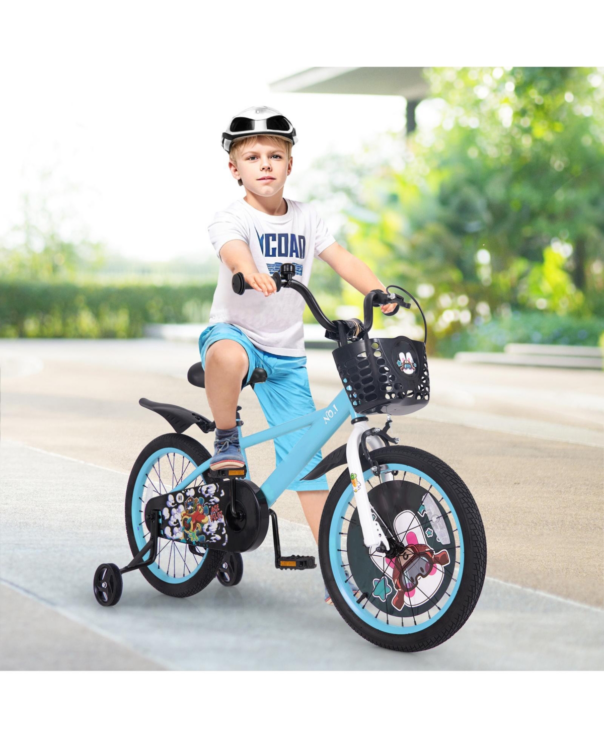 Kids Bike with Adjustable Handlebar and Saddle Perfect Bicycle for Children Aged 4-8 Years Old