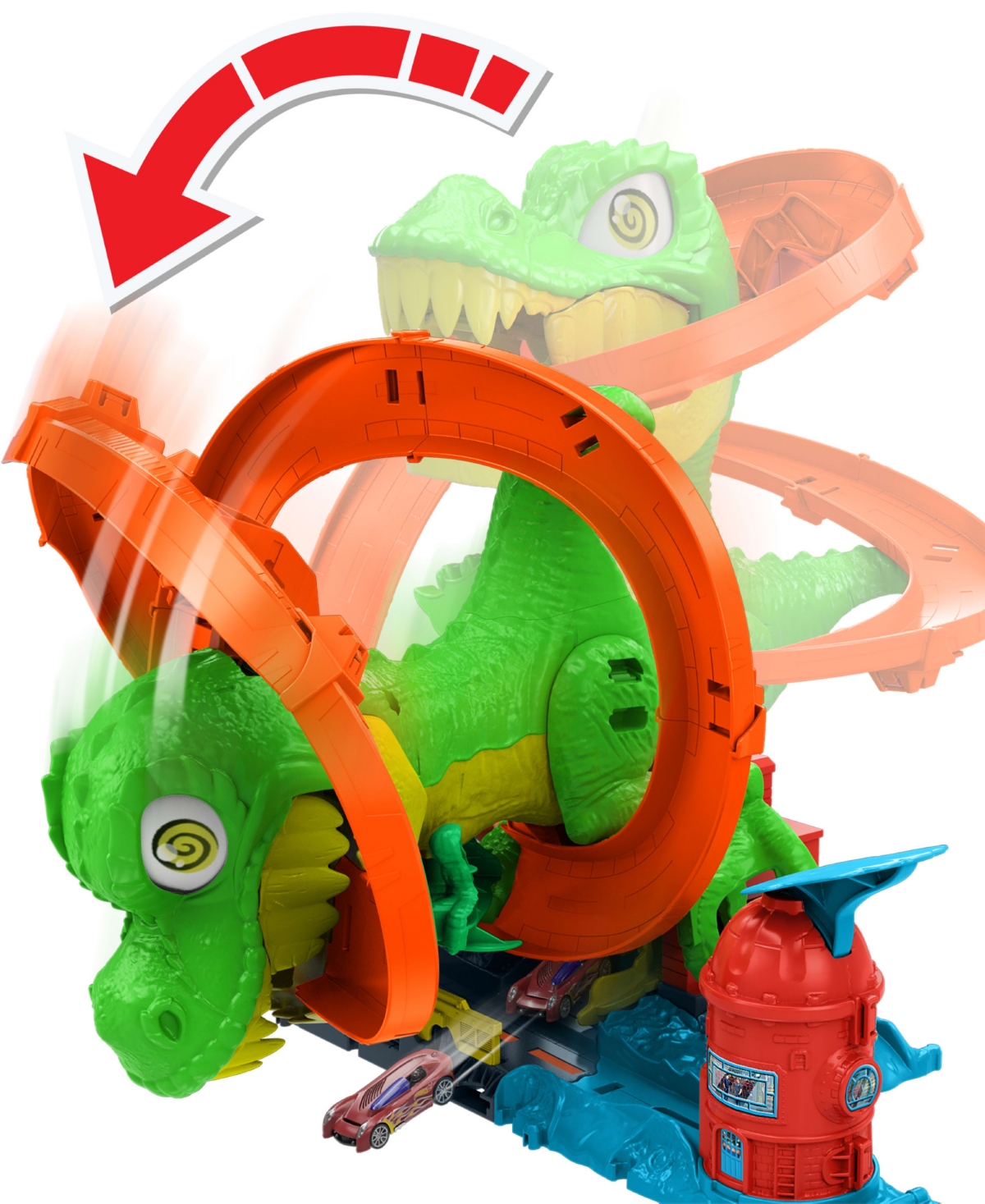 Hot Wheels City T-Rex Blaze Battle Playset
