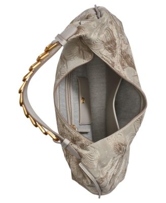 Donna Karan New York Bellmore Small Floral Embroidery Shoulder with Bezel Strap